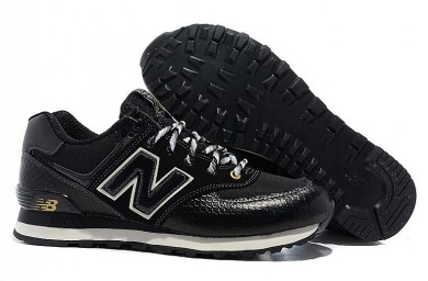 New Balance 574 herren schwarze sneakers schuhe