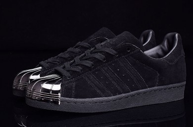 Adidas Superstar 80er Metal Toe schwarz / silber-Trainer-schuhe
