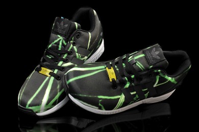Adidas ZX Flux für Herren Beleuchtung schwarz / grün schuhe