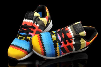 Adidas ZX Flux Regenbogenfarben Trainer schuhe