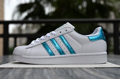 Adidas Superstar 80s sneakers weiß blau