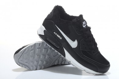 Nike Air Max 90-Pelz-sneakers schwarz