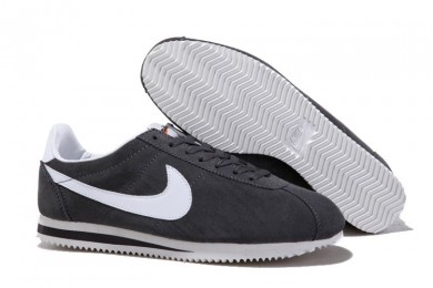 Nike Classic Cortez Suede Vintage-Dunkelgrau Weiße schuhe für Herren