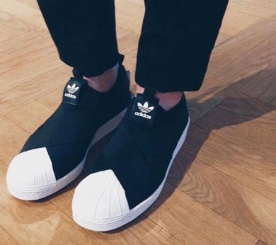 Adidas Superstar SLIP AUF schwarz / weiße sneakers
