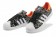 Adidas Superstar kritzeln schwarz / Weiß / orange sneakers schuhe