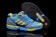 Adidas ZX FLUX für Herren weben DeepSkyblau / cadetblau / gelb Trainer