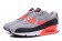 Nike Air Max 90 grau-rot-schwarze sneakers sneakers