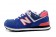 New Balance 574 Blau, Orange + Weiße sneakers für damen