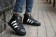 Adidas Superstar Hallo Top-Pelz-sneakers schwarz / weiß