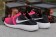 Nike Roshe Run sneakers Schwarz und rosa Steigung
