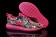 Nike Roshe sind tief rosa / Blumen muster sneakers der damen