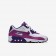 Nike Air Max 90 Mesh-Trainer sneakers Weiß / Court Lila / Schwarz / Hyper Violet